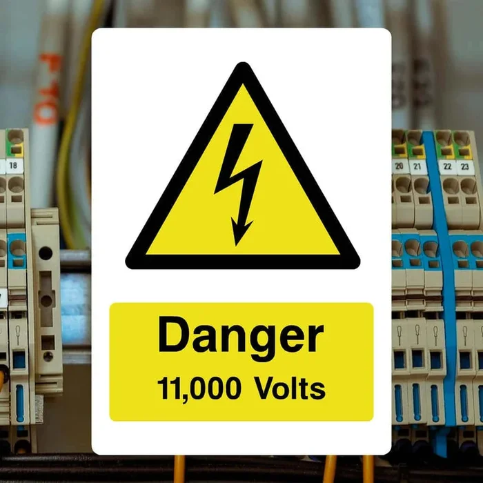 11,000 Volts Sign
