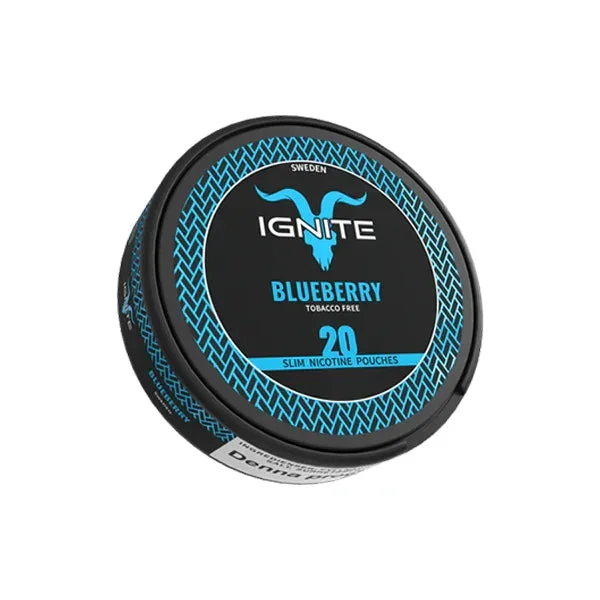 12mg Ignite Blueberry Slim Nicotine Pouch – 20 Pouches