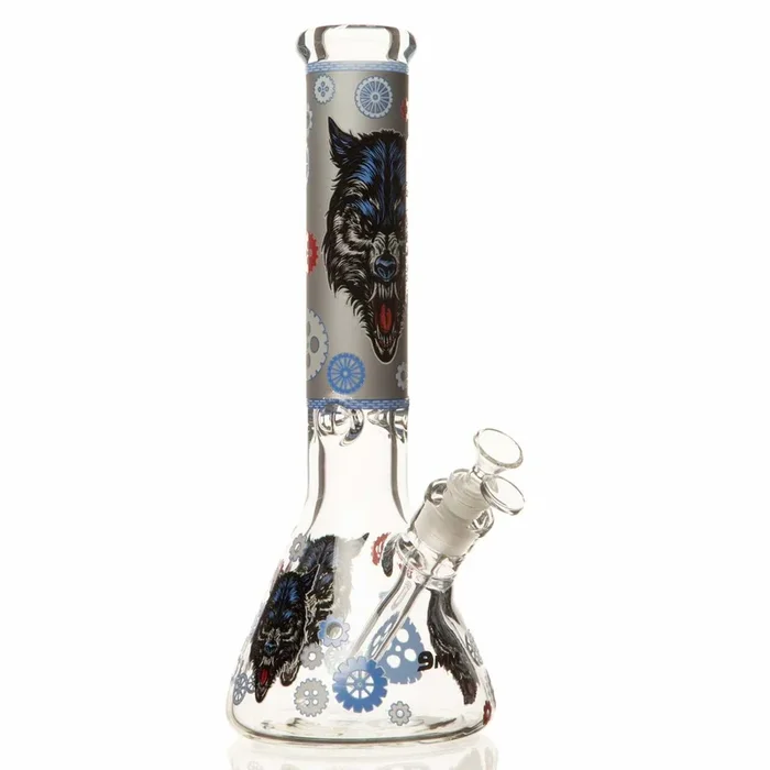 14″ 9mm Wolf Beaker Bong