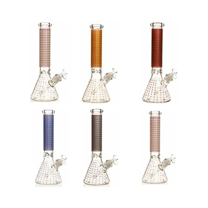 14″ Luxury Dot/Shiny Dot Pattern 7mm Beaker Bong