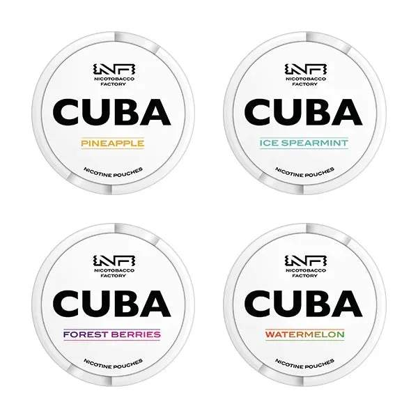 16mg CUBA White Nicotine Pouches – 25 Pouches