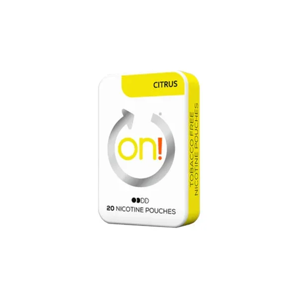 3mg On! Mini Regular Citrus Nicotine Pouches – 20 Pouches
