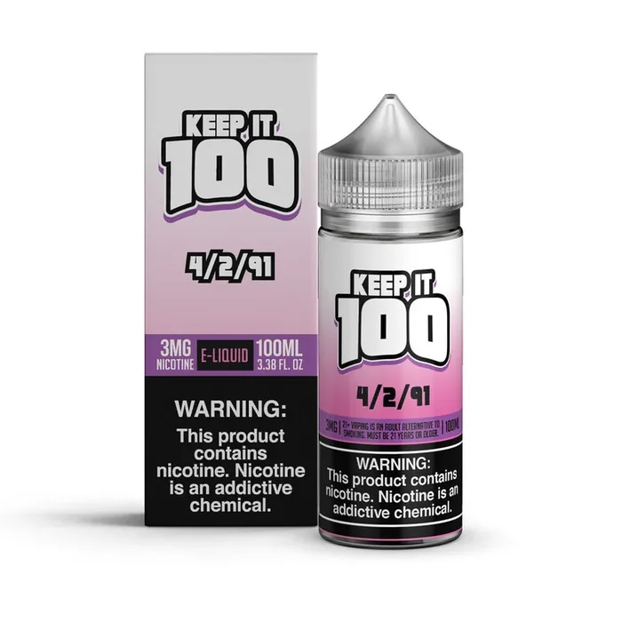 4/2/91 (Birthday Shake) by Keep it 100 – 100ml