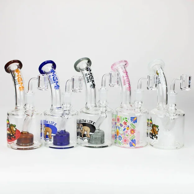 6.7″ MGM Glass 2-in-1 bubbler with graphic [C2675]