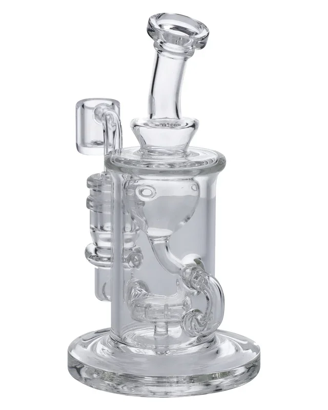 6” Dab Rig Inline Perc Funnel Recycle