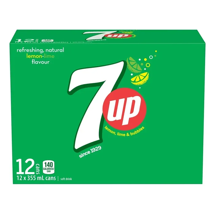 7 Up Bottles, 12-Pack, 355 ml