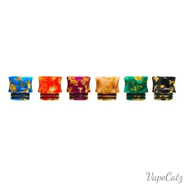 810 Drip Tip Wide Bore Concave Glittery Drip Tip or Mouth Piece T11