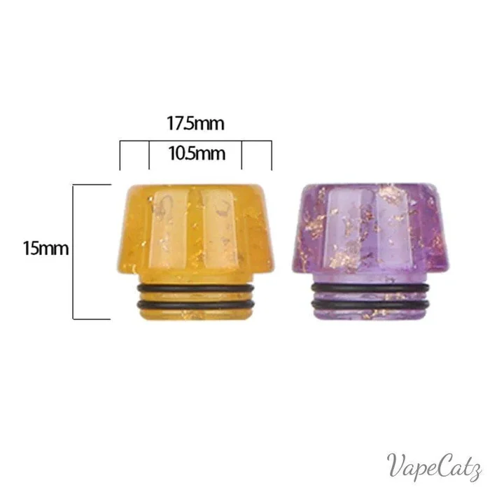 810 Resin Short & Shiny Drip Tip Mouthpiece B1