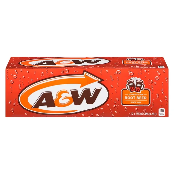 A&W Root Beer – 12 Pack, 355 ml