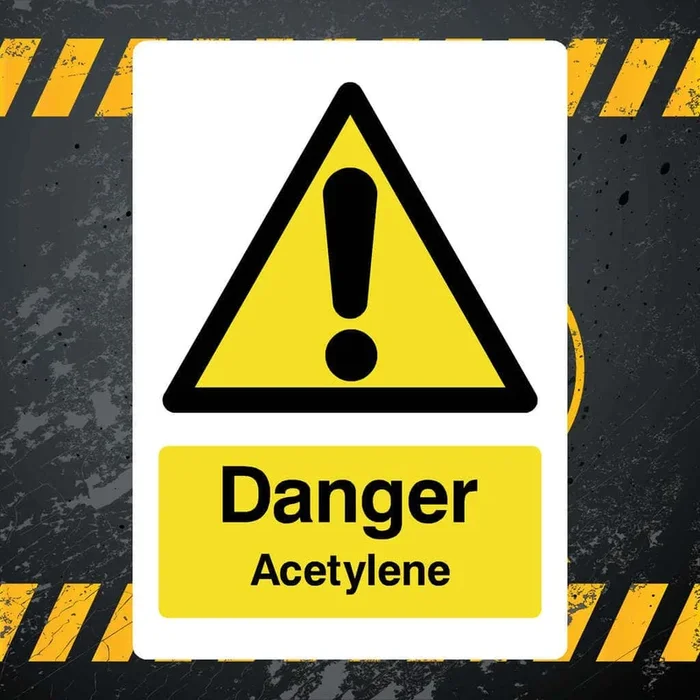 Acetylene Warning Sign
