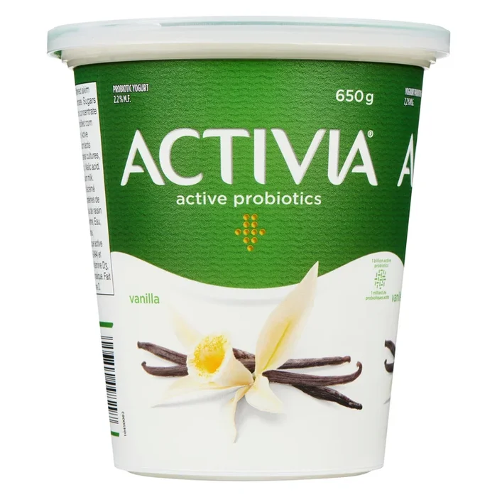 Activia Probiotic Vanilla Yogurt 2.9% M.F., 650 g