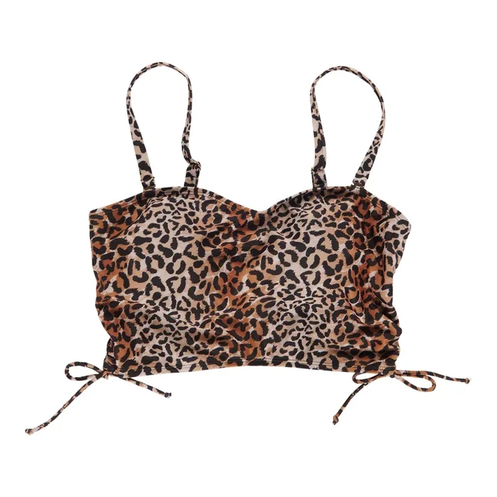 ACX Active Women’s Animal Print Bandeau Bikini Top