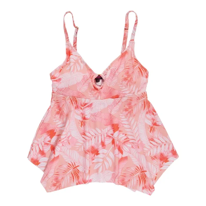ACX Active Women’s Coral Leaf Tankini Top