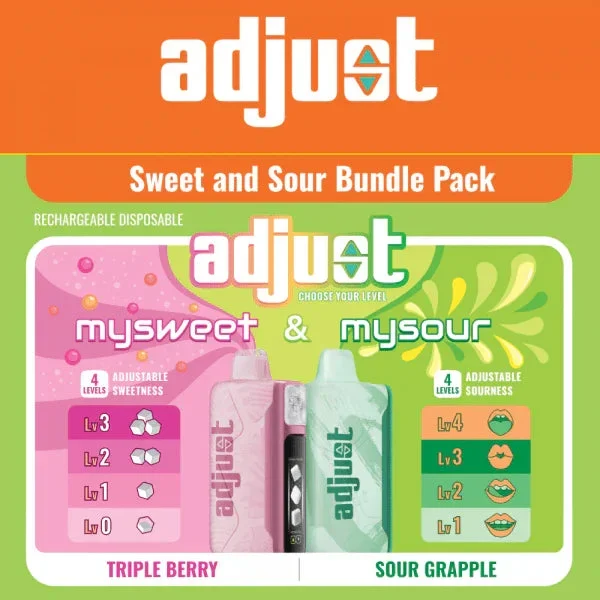 Adjust Sweet & Sour Bundle Pack 40k + 40k Puffs