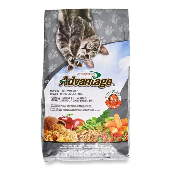 Advantage Chicken and Brown Rice Cat Food, 13.2-lb