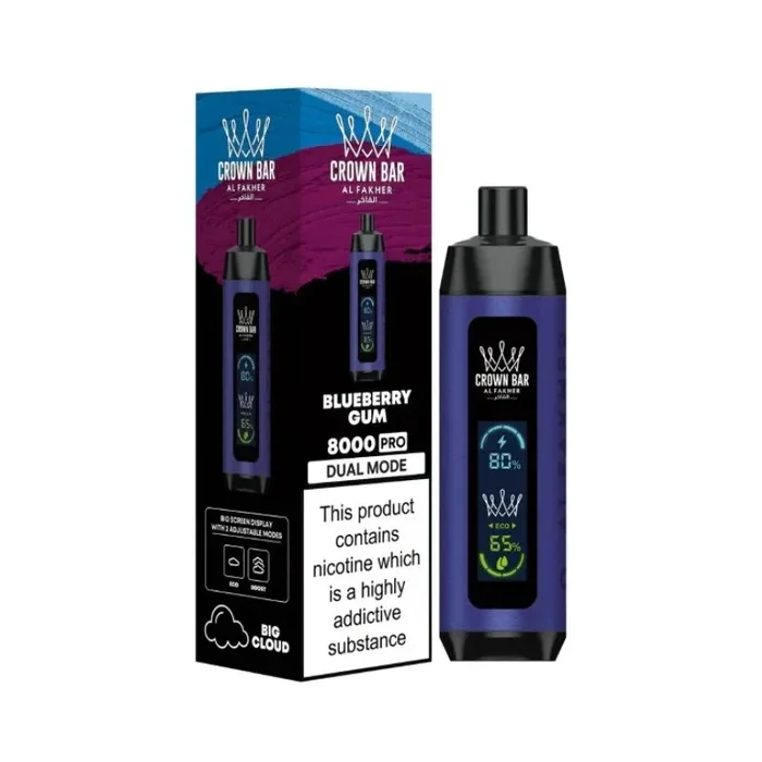 Al Fakher Crown Bar Pro 8000 Puff 0.5% Disposable Vape
