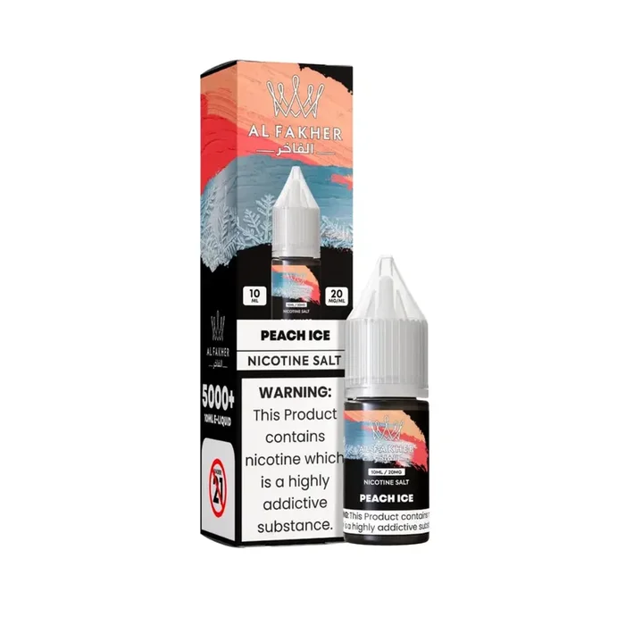 Al Fakher Peach Ice 10ml Nic Salt E-Liquid
