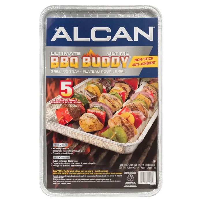 Alcan BBQ Buddy Ultimate Grilling Trays, 5-Pack