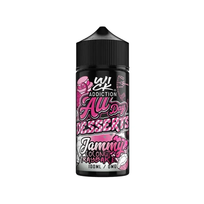All Day Desserts Jammy Coconut Traybake 100ml By Wick Addiction