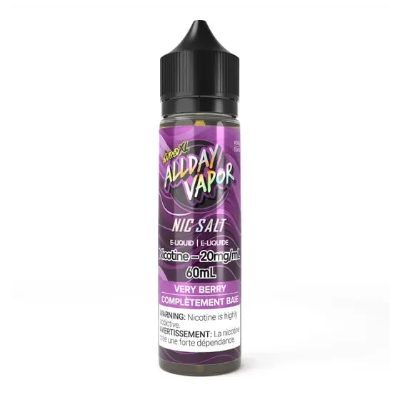 ALLDAY VAPOR AMPED 60mL – Very Berry
