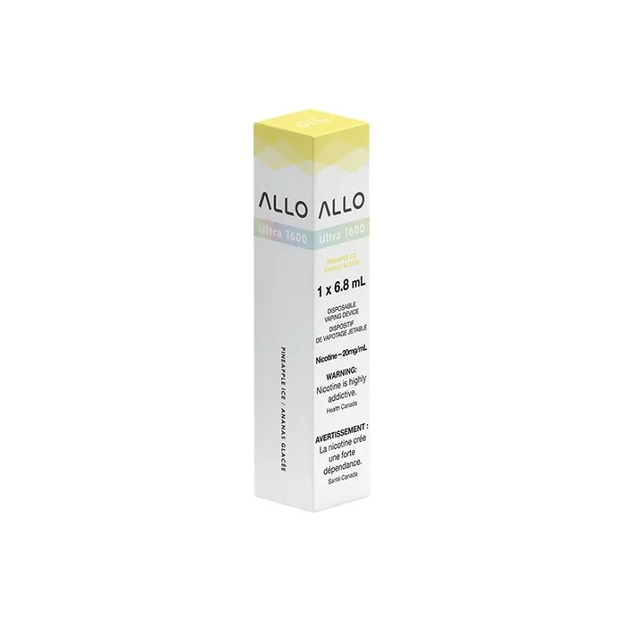 ALLO Ultra 1600 Disposable Vape – Pineapple Ice (ON)