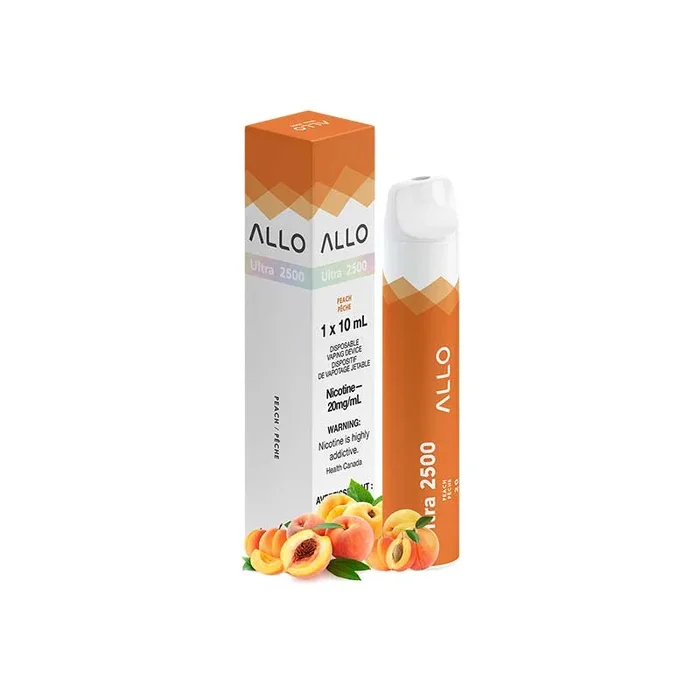 ALLO Ultra 2500 Disposable Vape – Peach (ON)