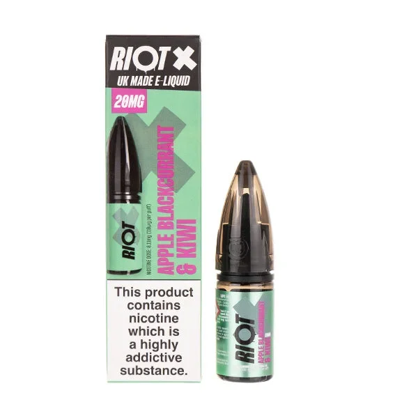 Apple Blackcurrant & Kiwi Nic Salt E-Liquid by Riot Squad X