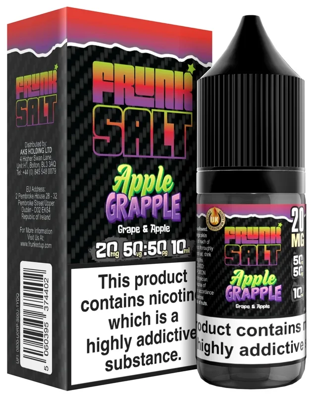 Apple Grapple Nic Salts E liquid by Frunk