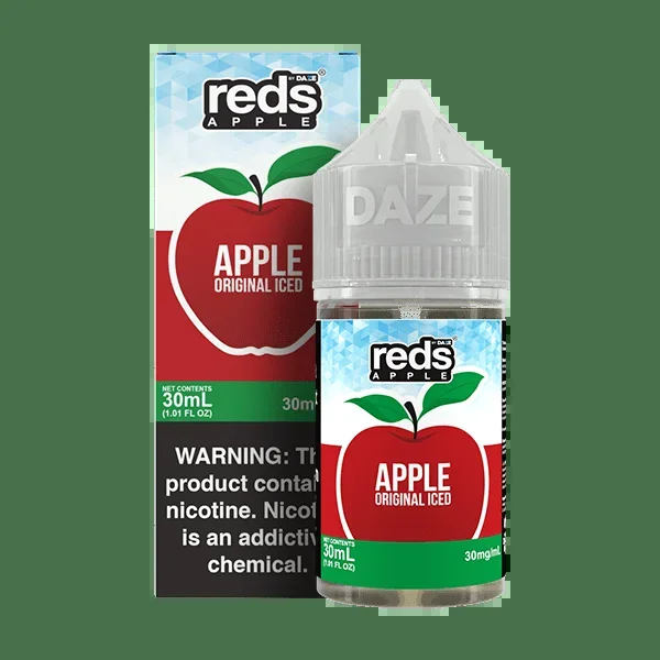 Apple Original ICED SALT – Red’s Apple E-Juice by 7 Daze – 30mL