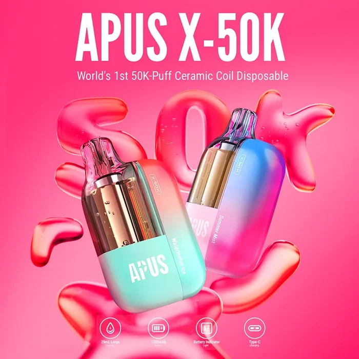 APUS X-50K Disposable Device – 50,000 Puffs