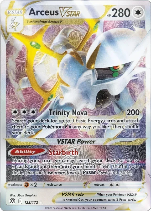 Arceus VSTAR – 123/172 (Metal Card) (123/172) (MCAP)