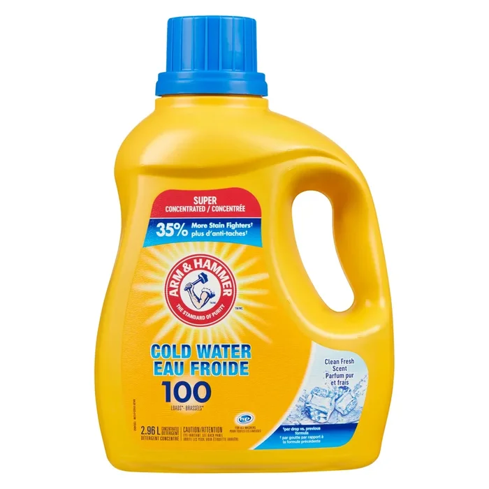 ARM & HAMMER Concentrated Detergent Cold Water Clean Fresh Scent – 2.96 L