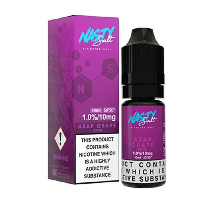 ASAP Grape Nic Salt E-Liquid by Nasty Juice 10ml