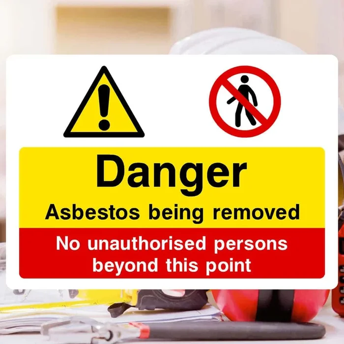 Asbestos Removed Sign