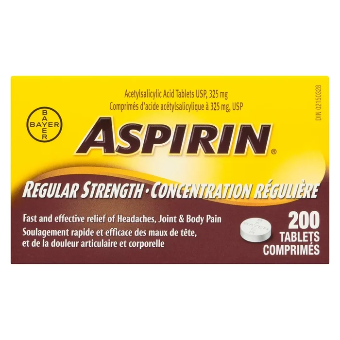 Aspirin Regular Strength 325 mg – 200 Tablets