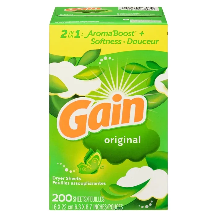 Assouplissant en feuilles Gain, parfum original, emb. de 200