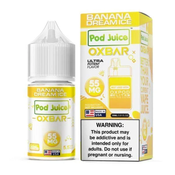 Banana Dream Ice – Pod Juice x OXBAR Salt 30mL