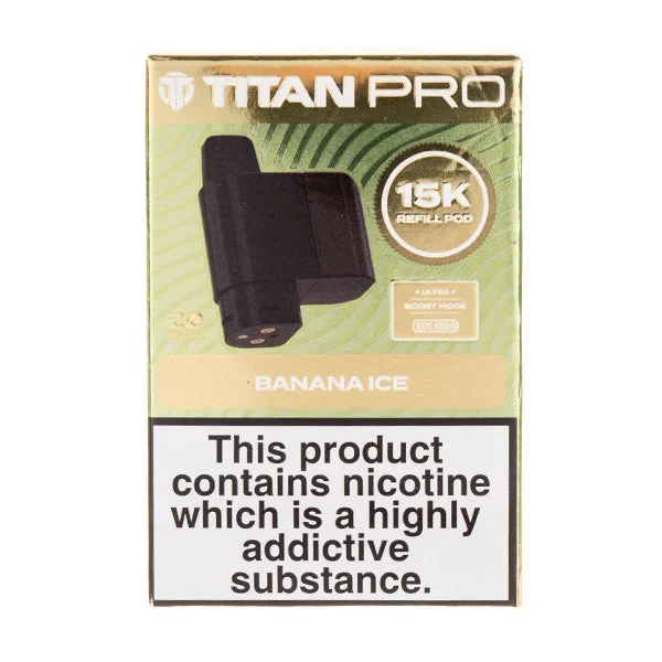 Banana Ice Pro 15K Prefilled Pod + Refill by Titan