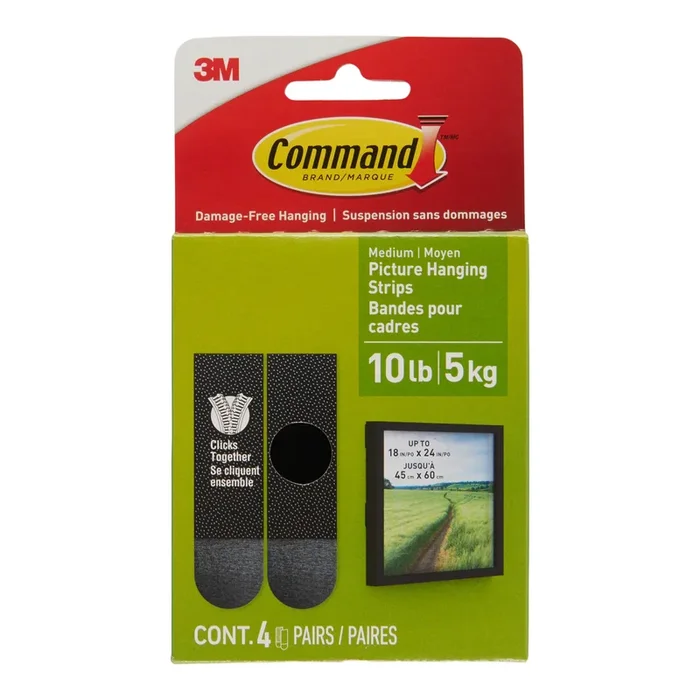 Bandes d’accrochage 3M Command, emb. de 4