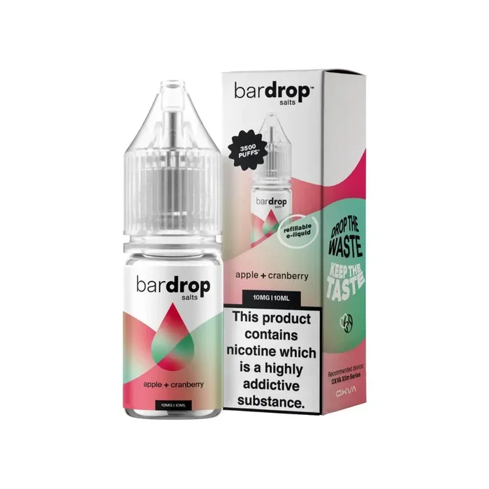 Bar Drop Apple Cranberry 10ml Nic Salt E-liquid