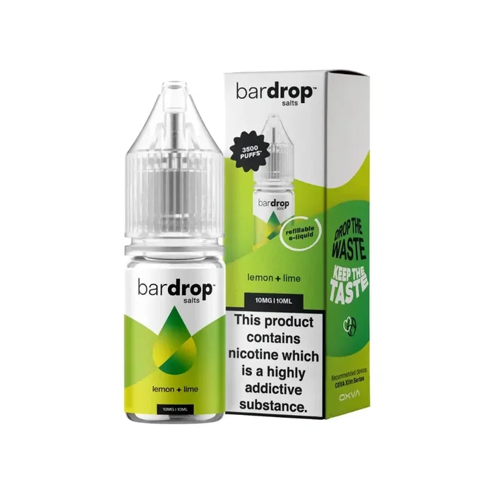 Bar Drop Lemon Lime 10ml Nic Salt E-liquid