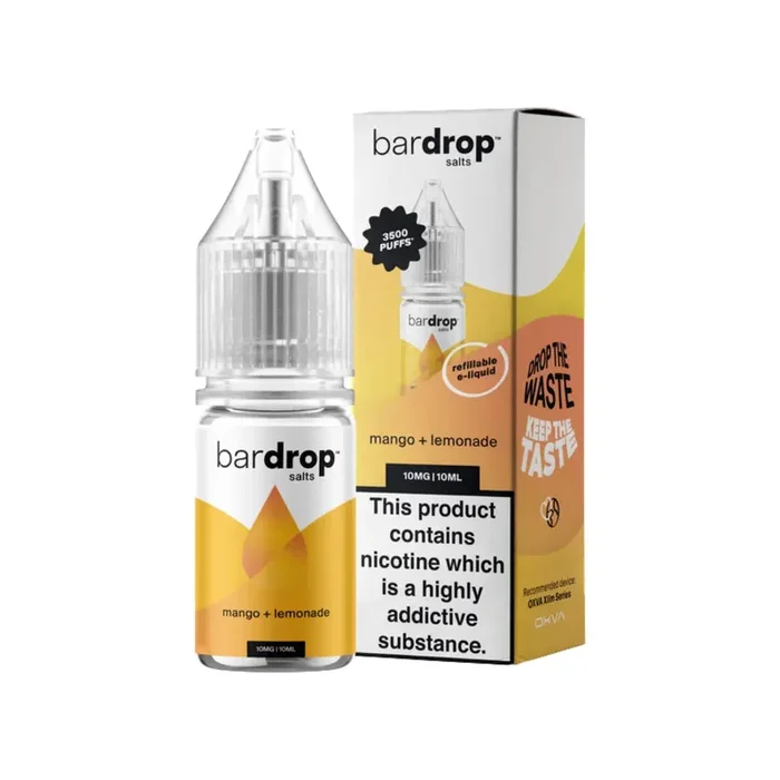Bar Drop Mango Lemonade 10ml Nic Salt E-liquid