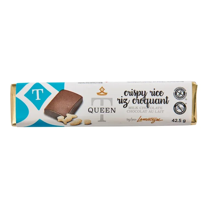 Barre de chocolat avec riz croquant Queen T – 42,5 g