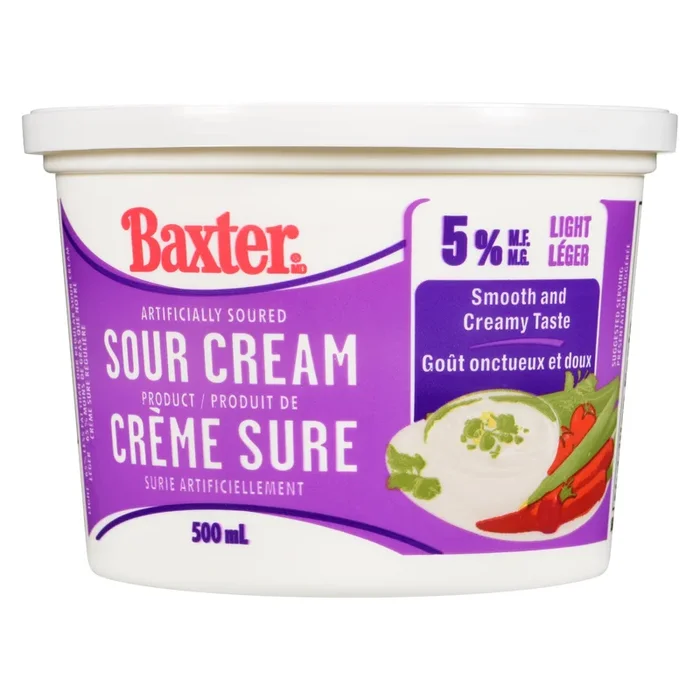 Baxter Light Sour Cream 5 % M.F., 500-ml