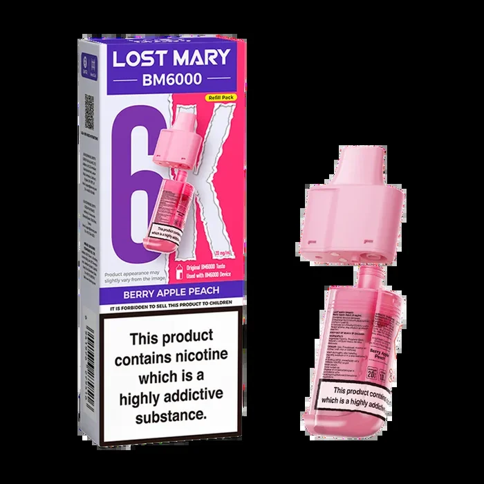Berry Apple Peach Lost Mary BM6000 Refill Pack
