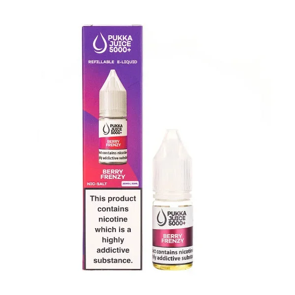 Berry Frenzy Nic Salt E-Liquid by Pukka Juice 5000+