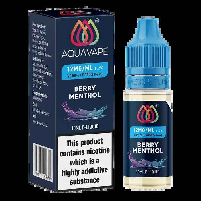 Berry Menthol E-Liquid by Aquavape – 10ml