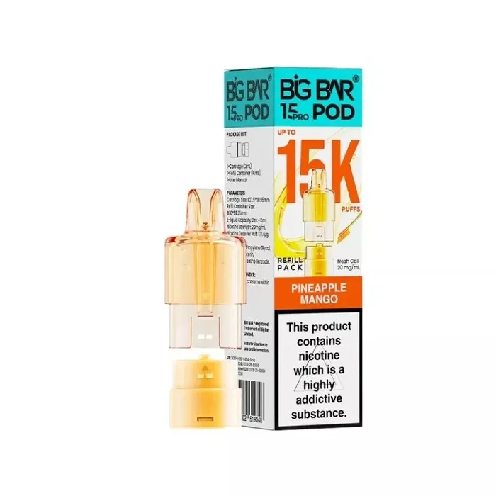 Big Bar Pro 15K Pineapple Mango Refills