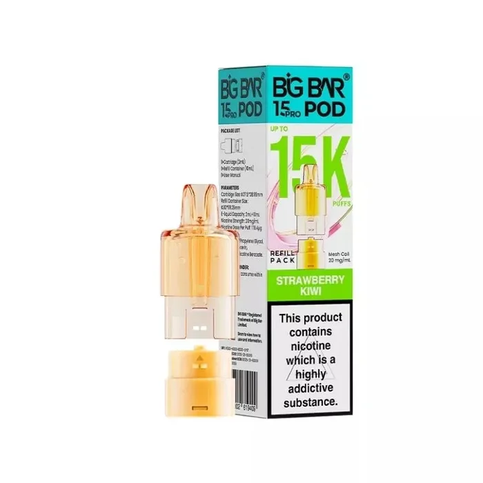 Big Bar Pro 15K Strawberry Kiwi Refills