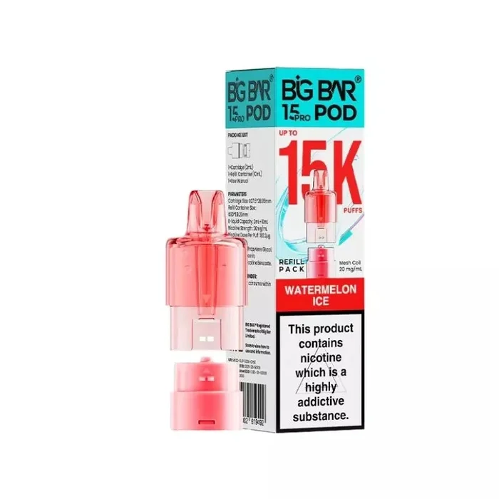 Big Bar Pro 15K Watermelon Ice Refills